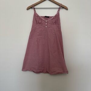 Brandy Melville Red and White Gingham Button Front Top